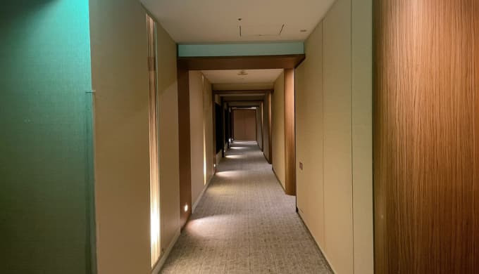 ザ・プリンスパークタワー東京：客室の廊下