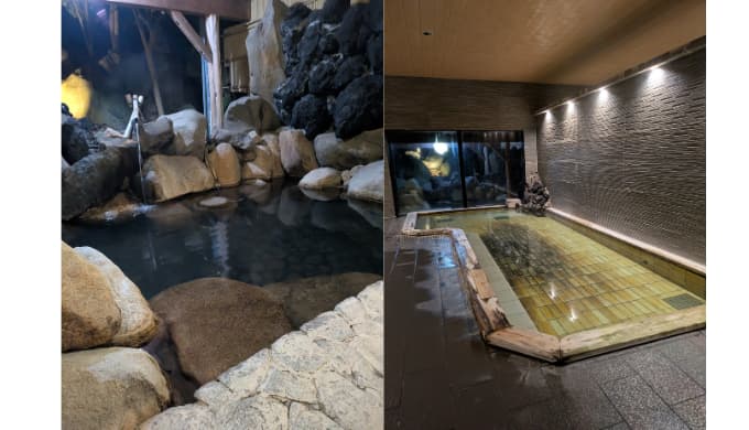 月岡温泉　風鈴屋：大浴場・露天風呂