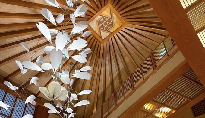 あつみ温泉旅館 萬國屋:受付の天井