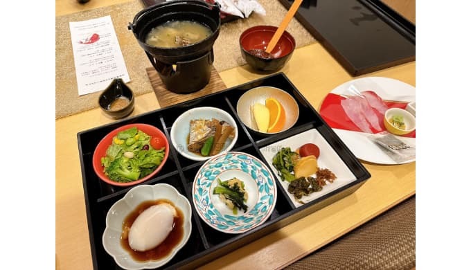 あつみ温泉萬國屋:鯛めし朝食セット