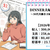 【貯蓄率23.7％】にいがたくらし共働き夫婦＋子ども3人の家計簿ブログ｜2026年8月